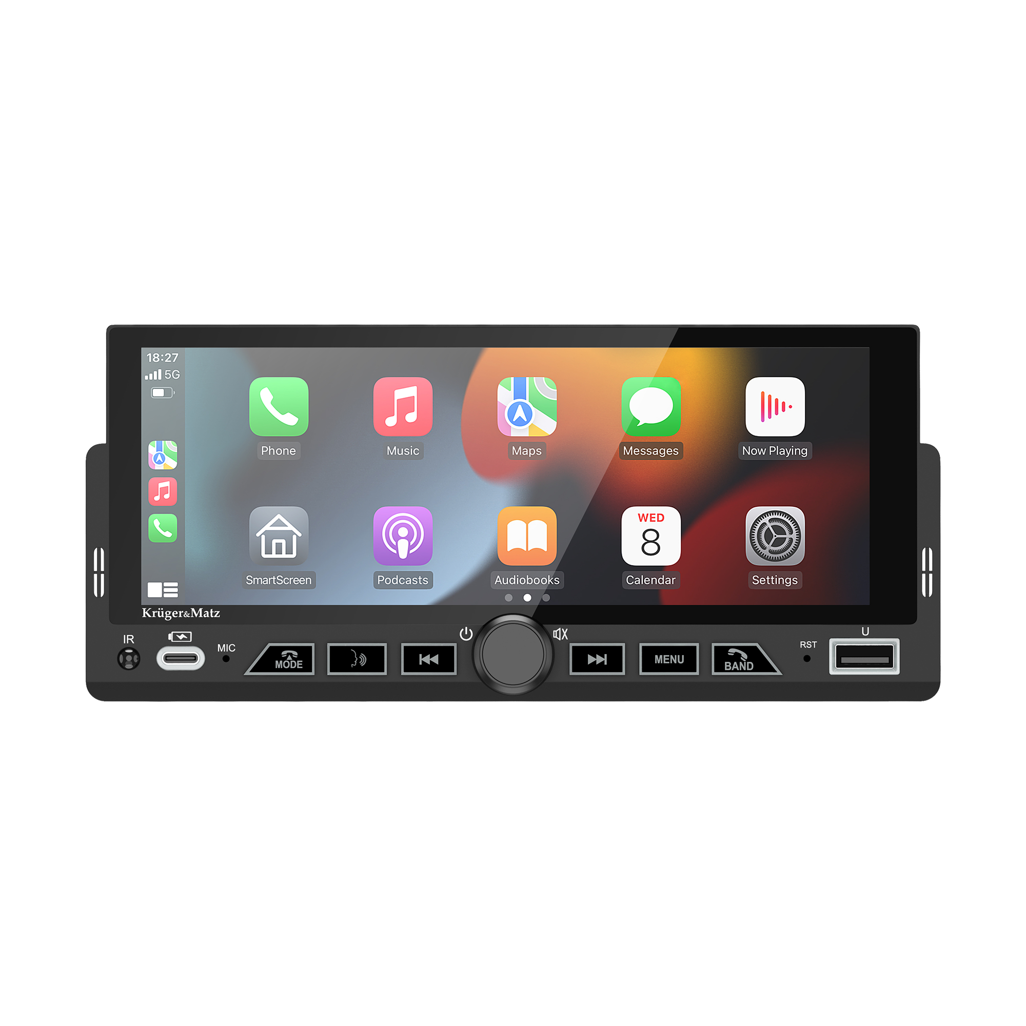 Autorádio Kruger&Matz KM2017 CarPlay / AndroidAuto 1 DIN