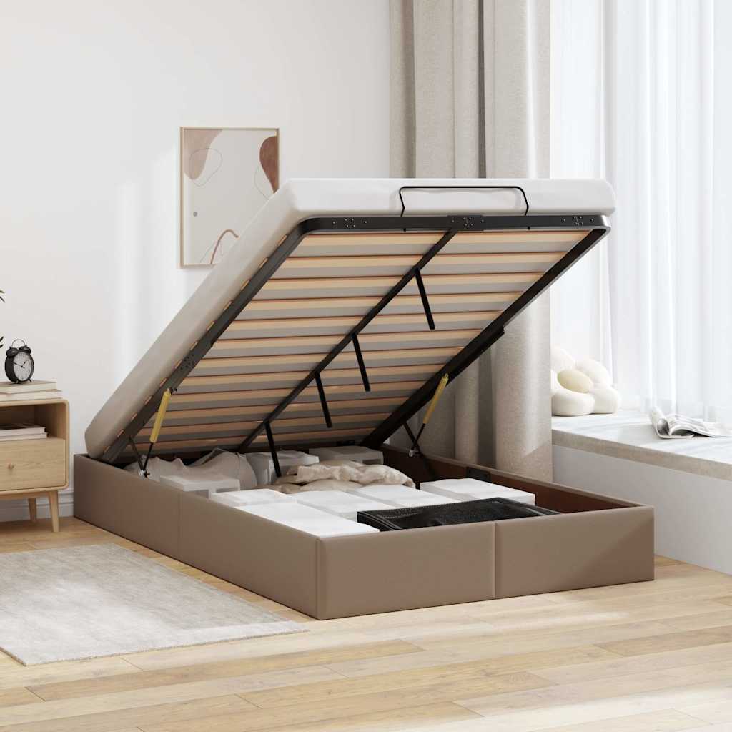 E-shop Multidom Osmanský rám postele bez matraca kapučínový 120x200 cm
