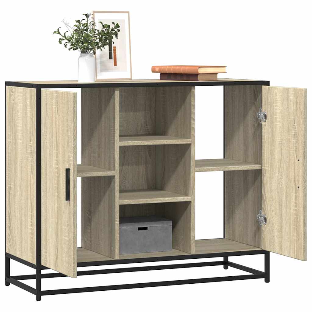 E-shop Multidom Komoda dub sonoma 92x35x76 cm kompozitné drevo