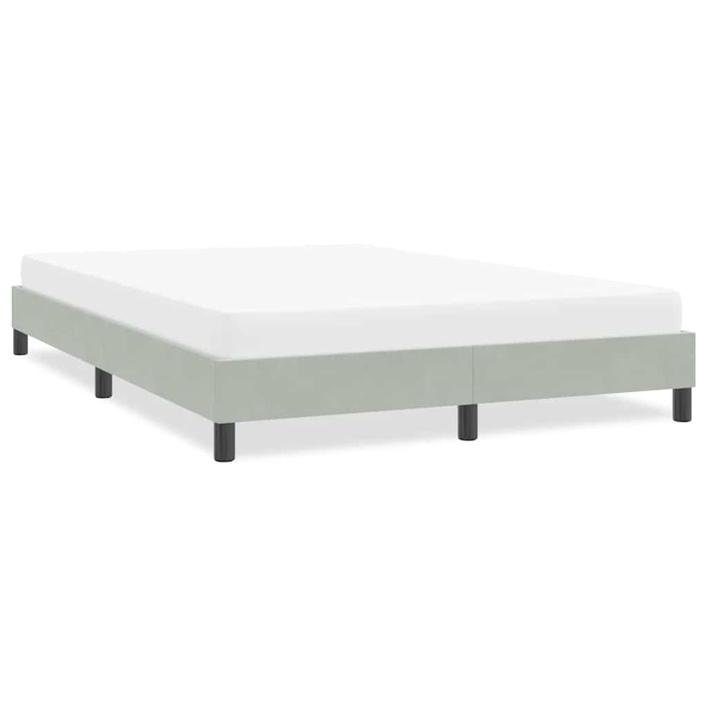 E-shop Multidom Rám postele bez matraca Svetlosivá 140x220 cm Zamat