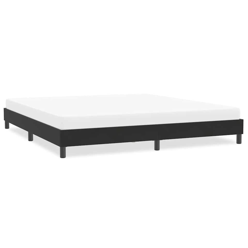 E-shop Multidom Rám postele bez matraca Čierna 200x210 cm Zamat