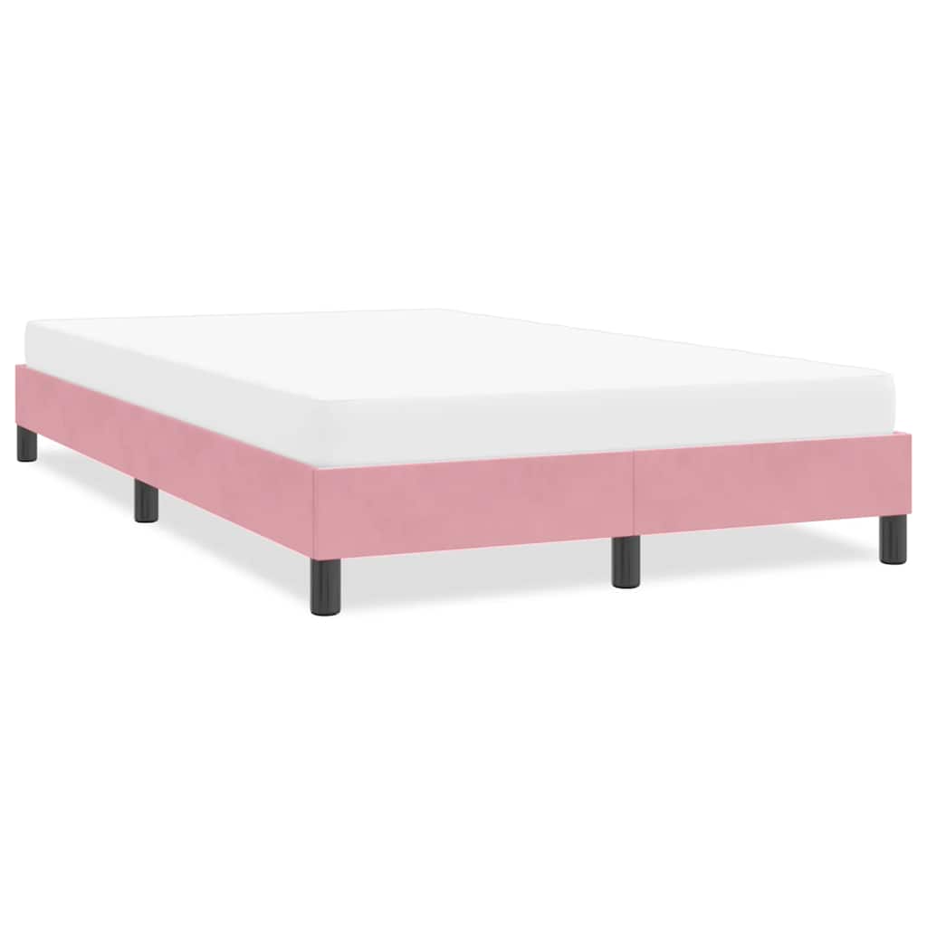E-shop Multidom Rám postele bez matraca Ružová 120x210 cm Zamat