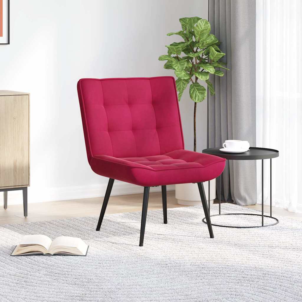 E-shop Multidom Relaxačné kreslo Wine Red 64x74x84 cm Zamat