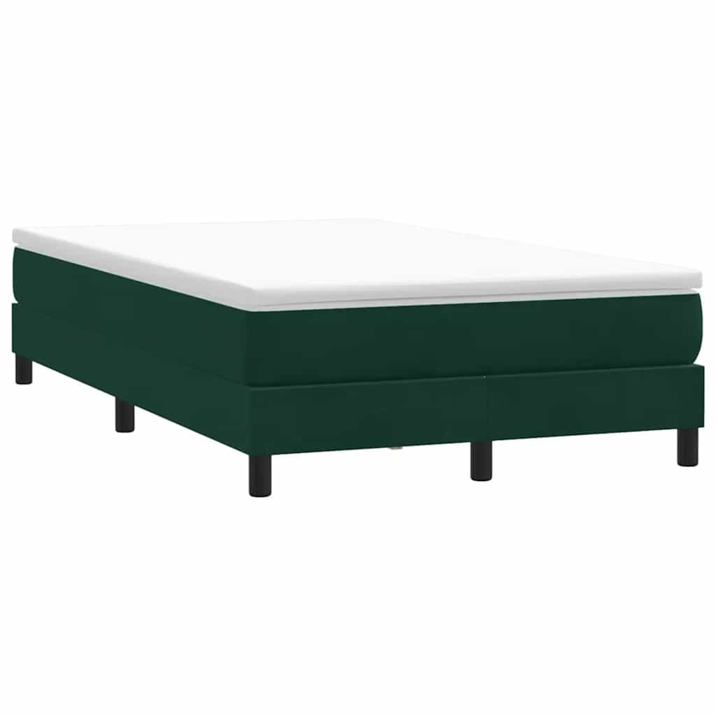 E-shop Multidom Posteľný rám boxsping bez matracom tmavozelený 120x210 cm zamat