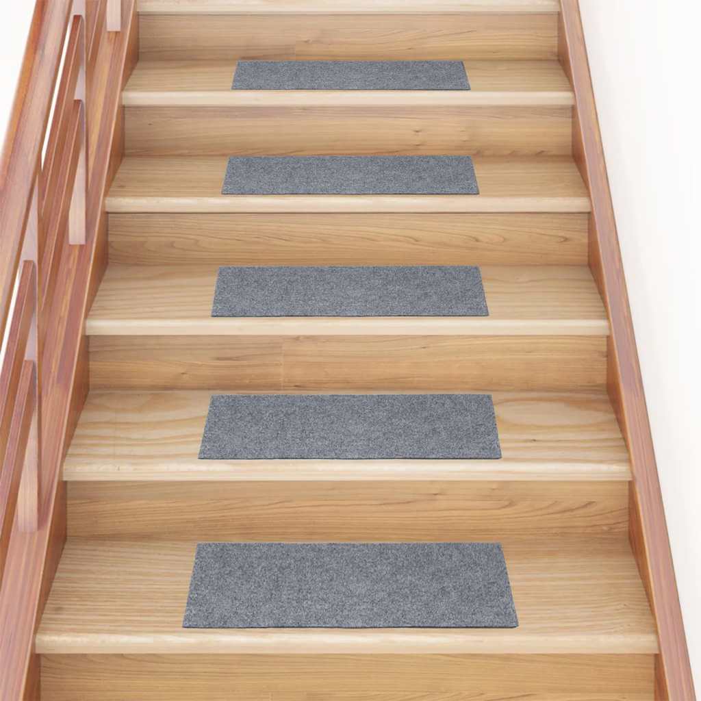 E-shop Multidom Schodové rohože, samolepiace, 30 ks, 60x25 cm, svetlosivé, obdĺžnikové