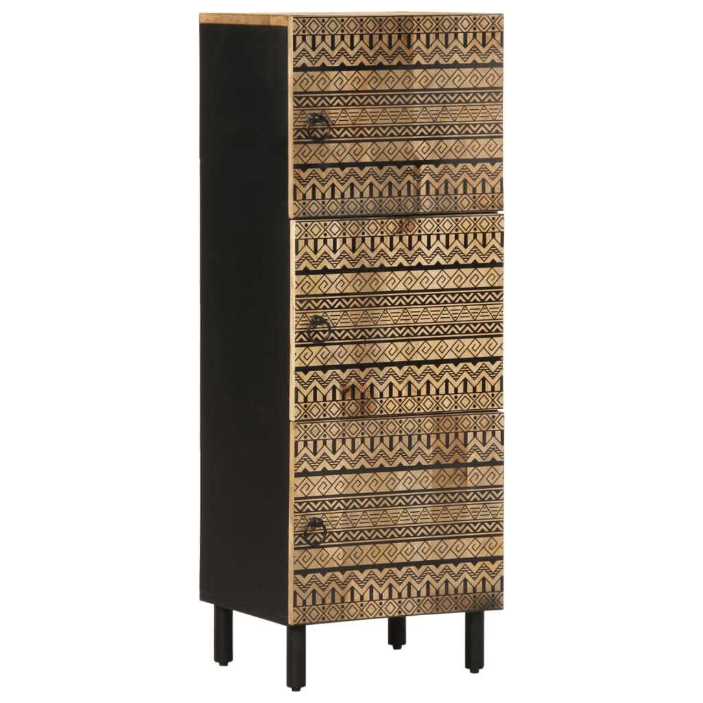 E-shop Multidom Highboard 40x33,5x110 cm Masívne hrubé drevo Mango