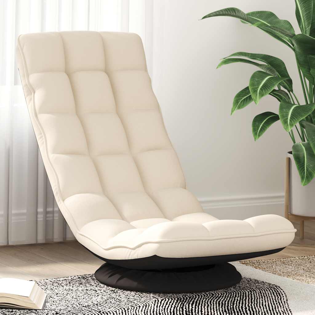 E-shop Multidom Otočná podlahová stolička 70x51x79 cm ľanová