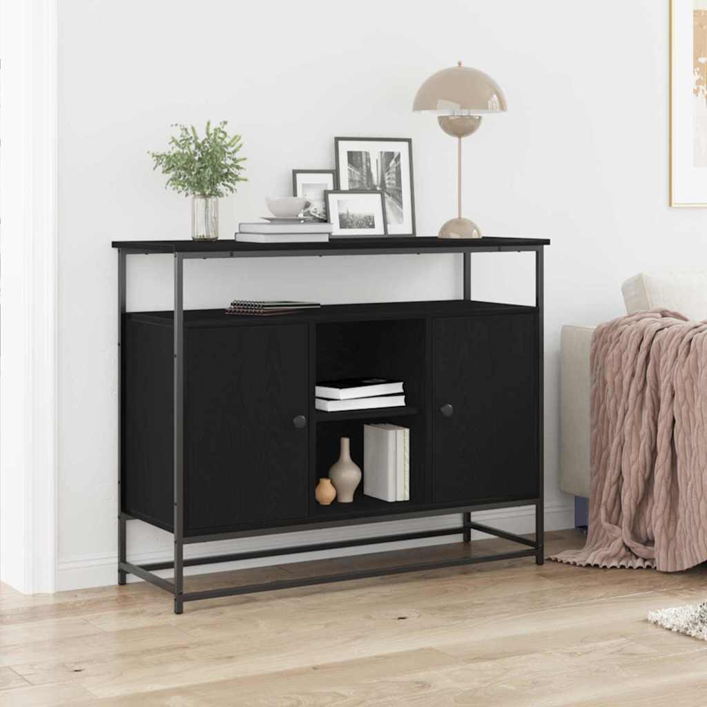 E-shop Multidom Servírovacia skriňa Čierny dub 100 x 35 x 80 cm