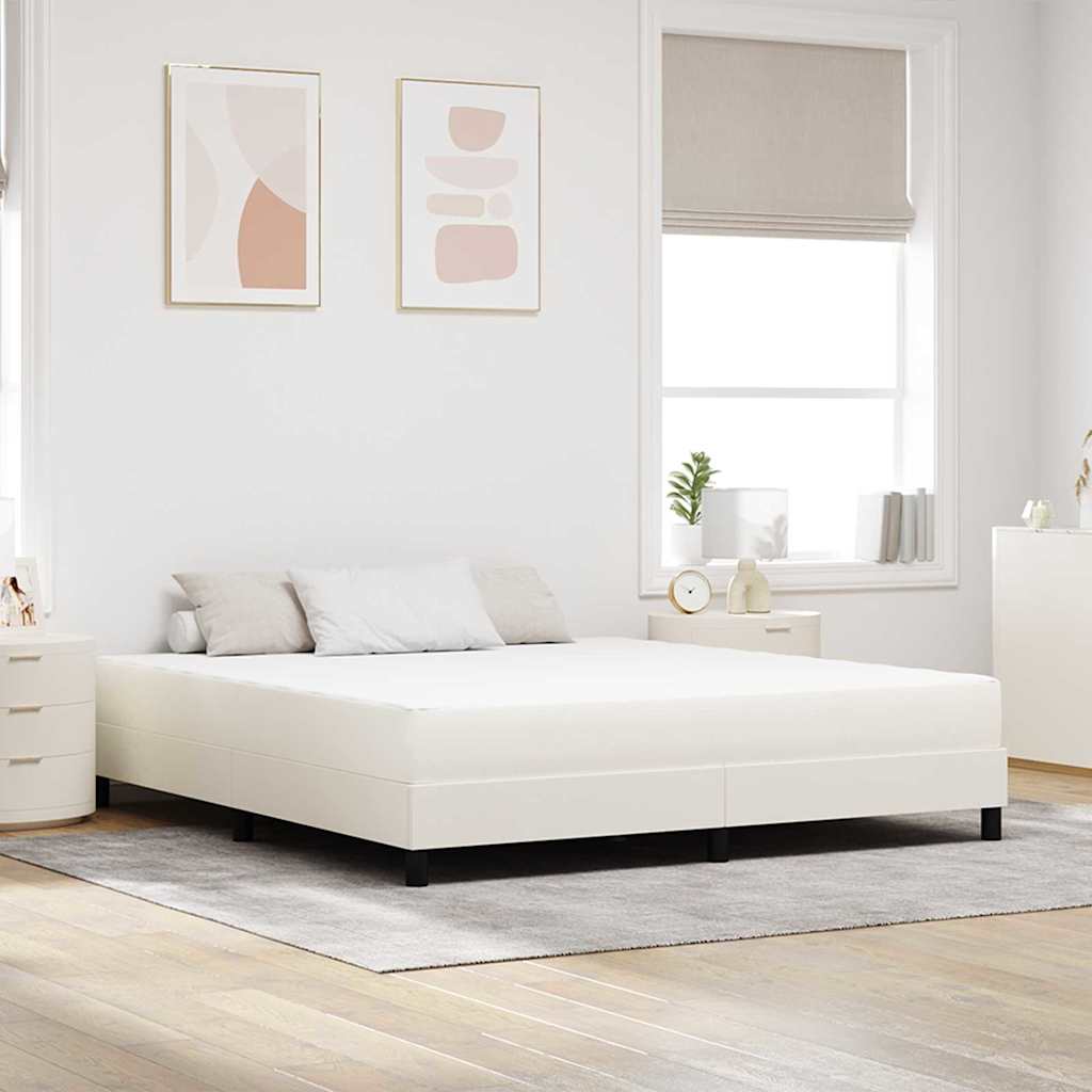 Multidom Posteľná matrac s matracmi Krémová 180 x 200 cm látka