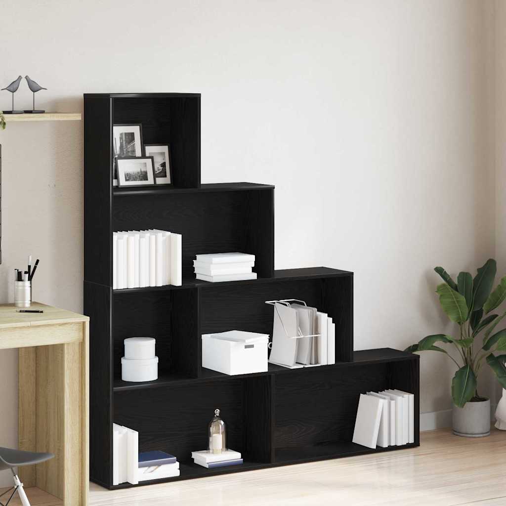 E-shop Multidom Knižnica Čierny dub 155 x 24 x 160 cm Kompozitné drevo