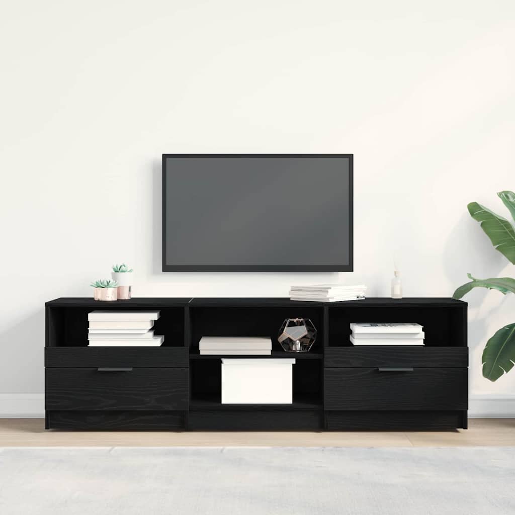 E-shop Multidom TV skrinka Čierny dub 150 x 33,5 x 45 cm Kompozitné drevo