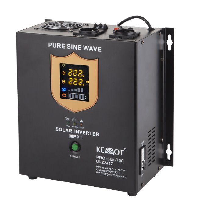 E-shop FVE Solárny striedač menič MPPT KEMOT PROsolar-700 URZ3417, ostrovný