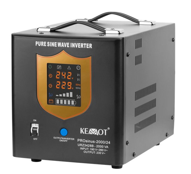 E-shop Zdroj záložný KEMOT PROsinus 2000/24 URZ3428B 1400W 24V