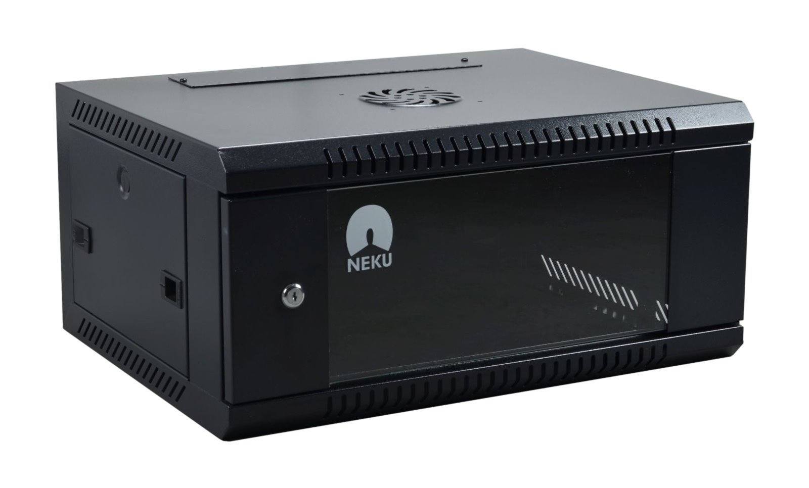 E-shop RACK skriňa závesná NEKU TS 19" 4U 450mm, čierna, na samozostavenie