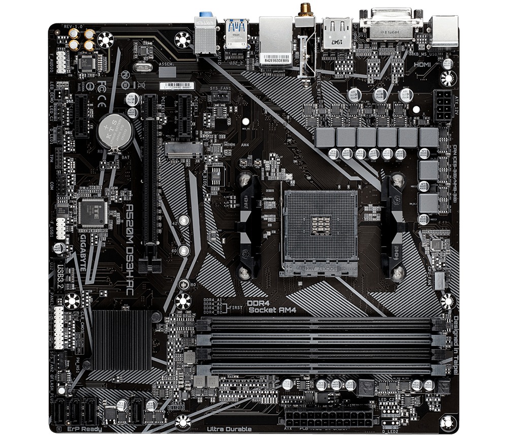 GIGABYTE A520M DS3H AC/AM4/mATX