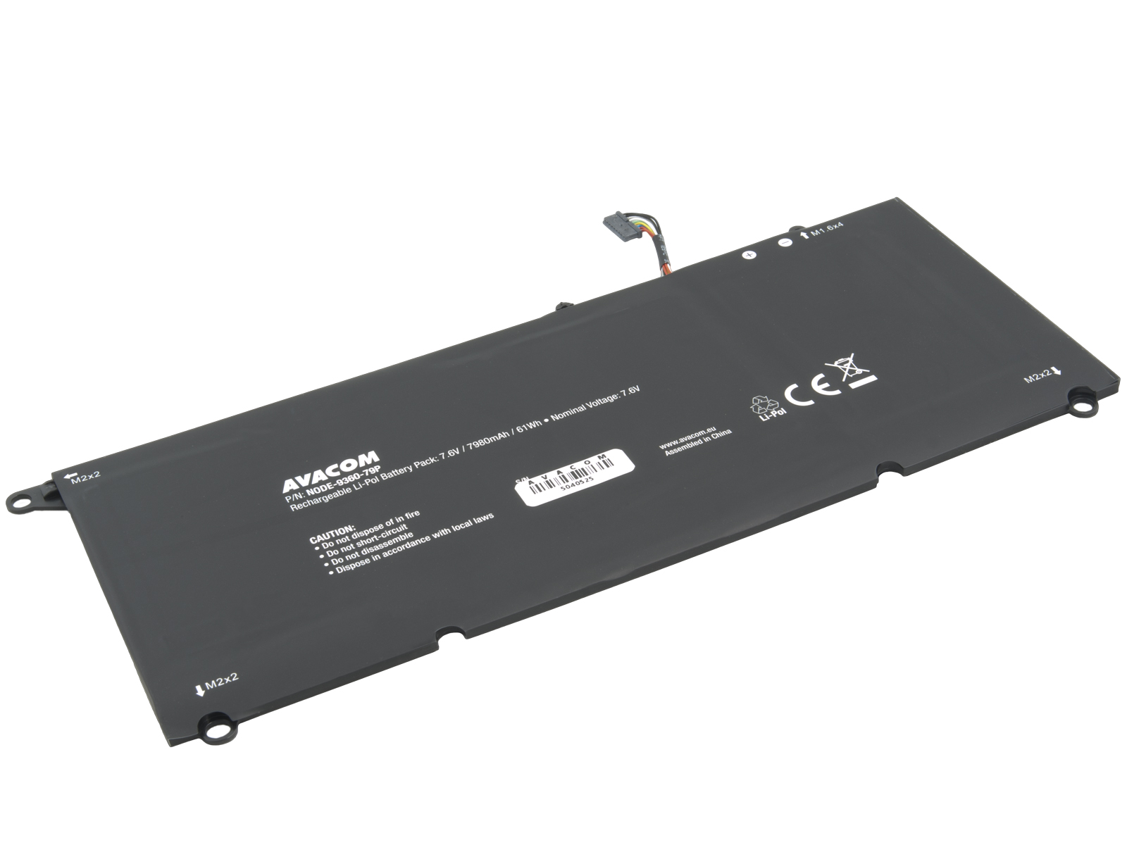 Batéria AVACOM pre Dell XPS 13 9360 Li-Pol 7,6 V 7980mAh 61Wh