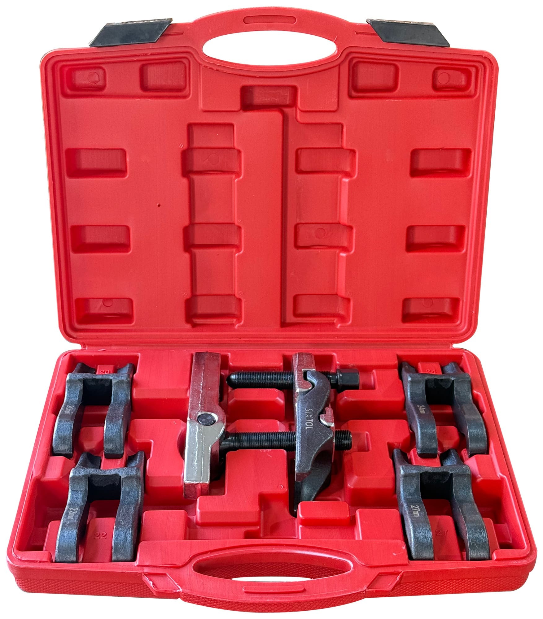 E-shop Sada stahováků kulových čepů s vyměnitelnými čelistmi MECHANIC BALL JOINT 9, 5 ks SIXTOL