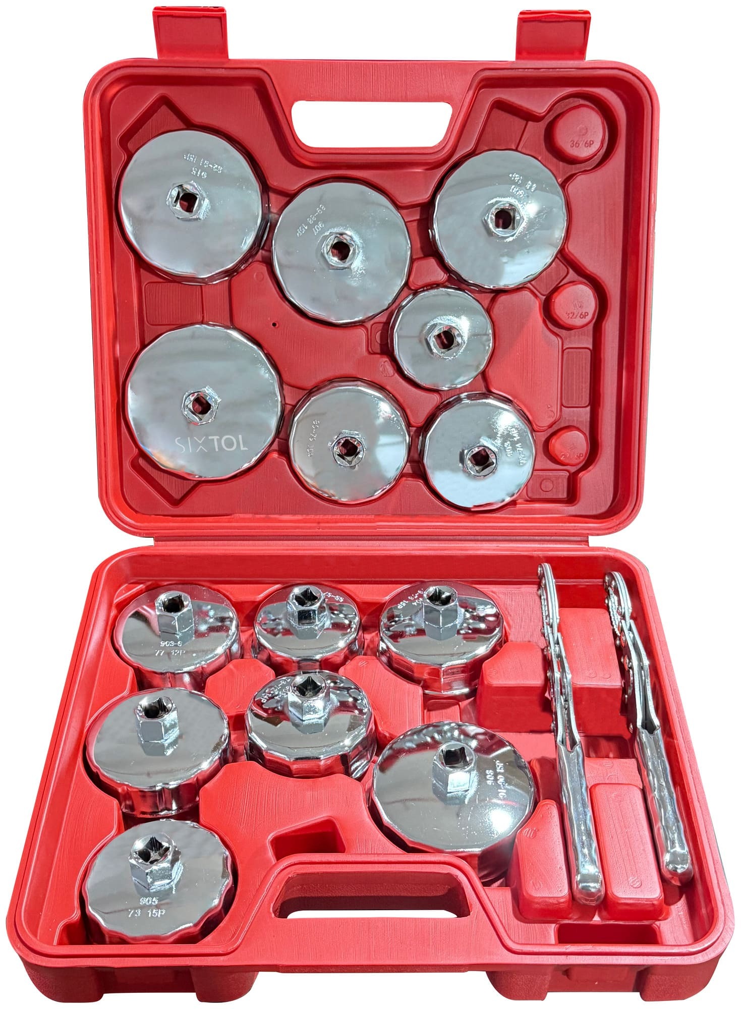 E-shop Sada kalíškových klíčů na olejové filtry MECHANIC OIL WRENCH 16, 16 ks SIXTOL