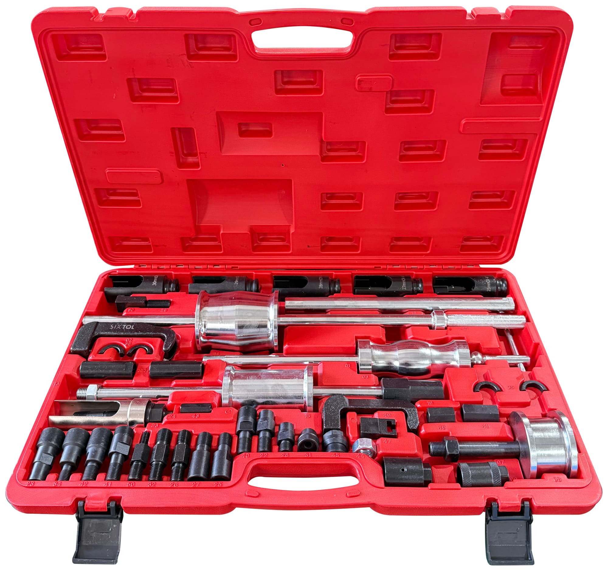 E-shop Sada na demontáž vstřikovačů se zpětným kladivem MECHANIC PULLER SET 2, 40 ks SIXTOL