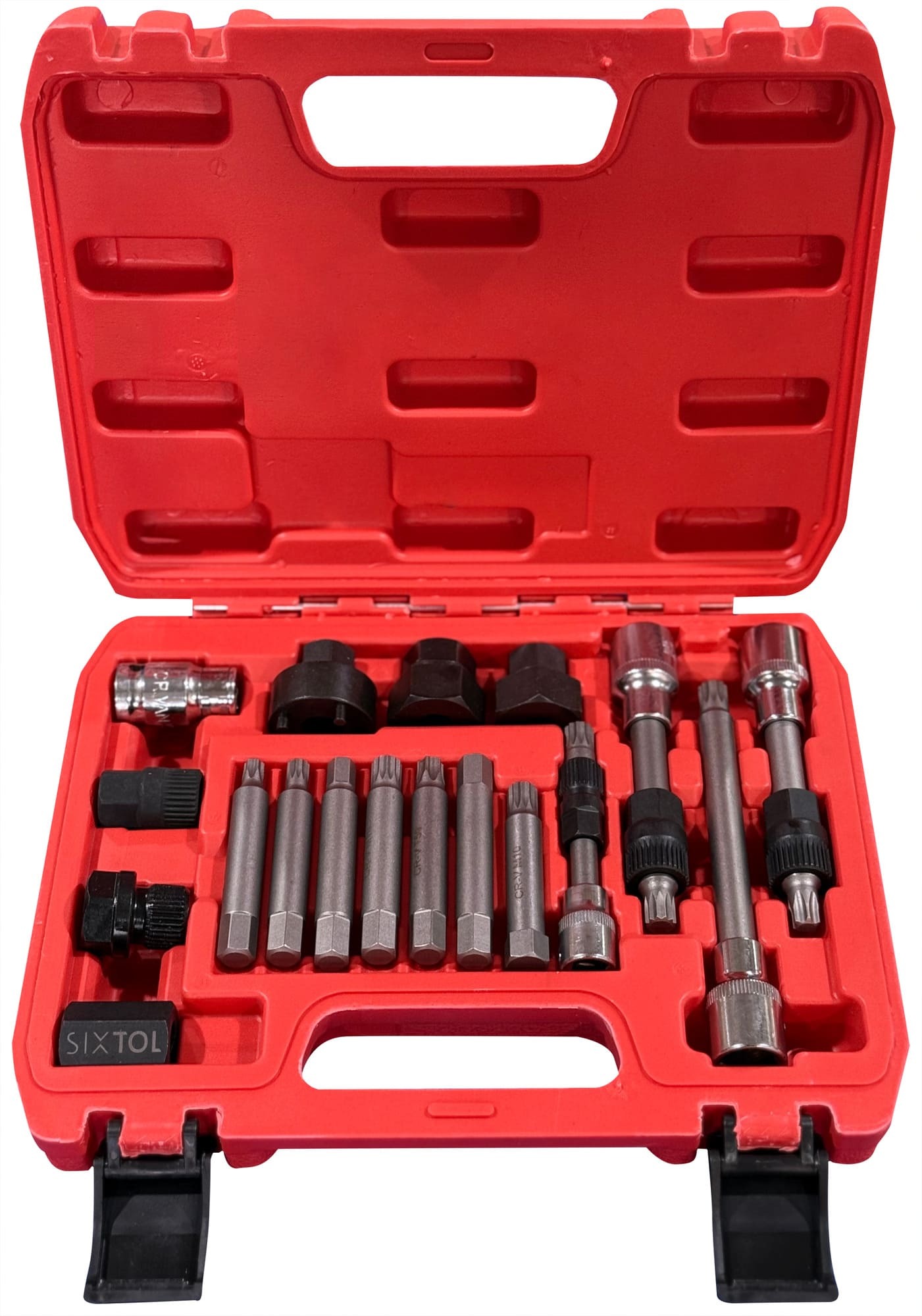 E-shop Sada na montáž a demontáž řemenic alternátoru MECHANIC PULLEY SET 2, 18 ks SIXTOL