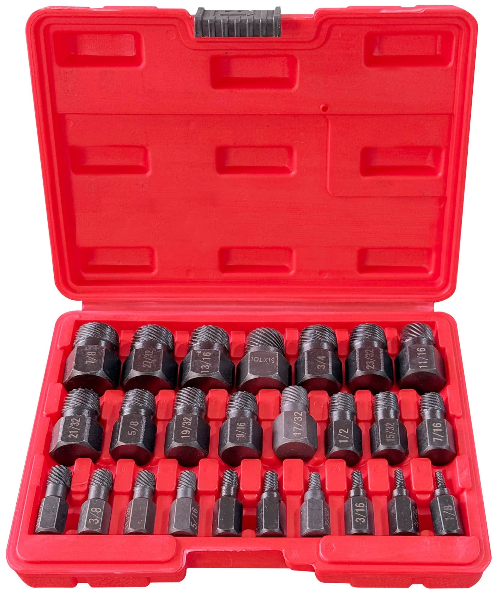 E-shop Sada vytahováků poškozených šroubů a matic MECHANIC NUT REMOVER 2, 25 ks SIXTOL