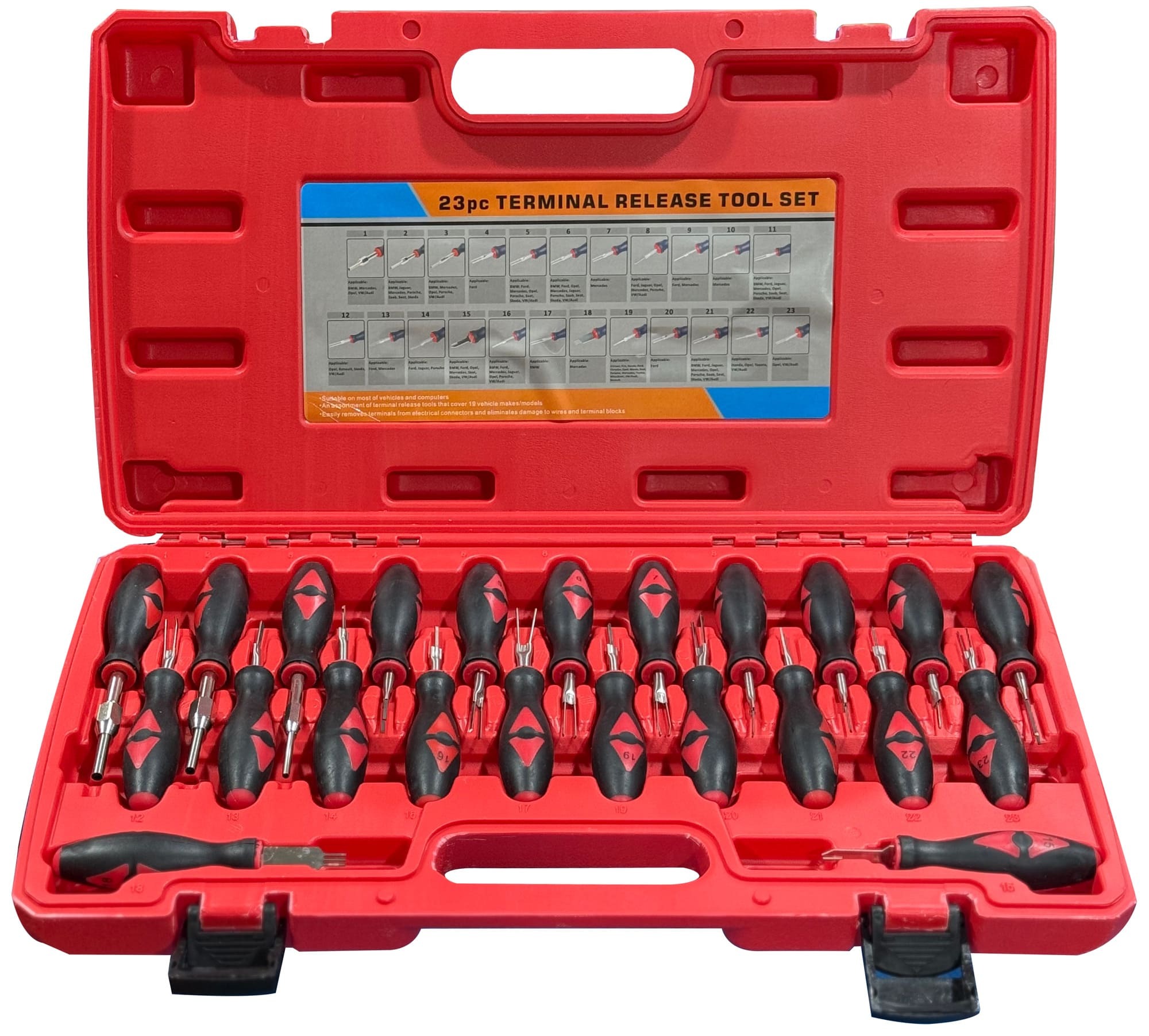 E-shop Sada vypichováků pinů a konektorů MECHANIC TERMINAL PIN SET 1, 23 ks SIXTOL