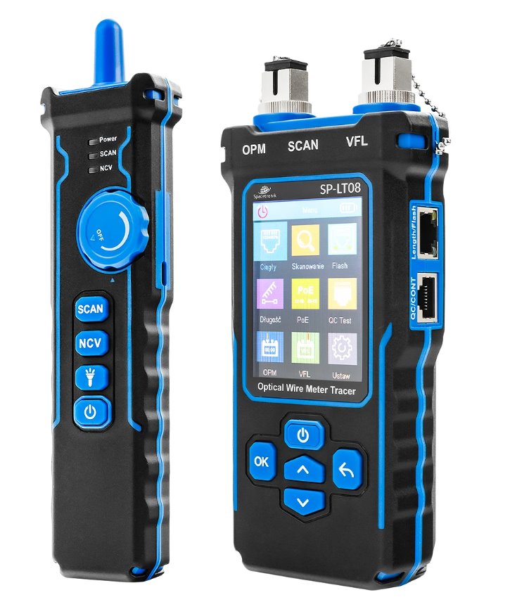 E-shop Merač a Tester optických káblov a UTP Spacetronik SP-LT08, NCV SP-LT08