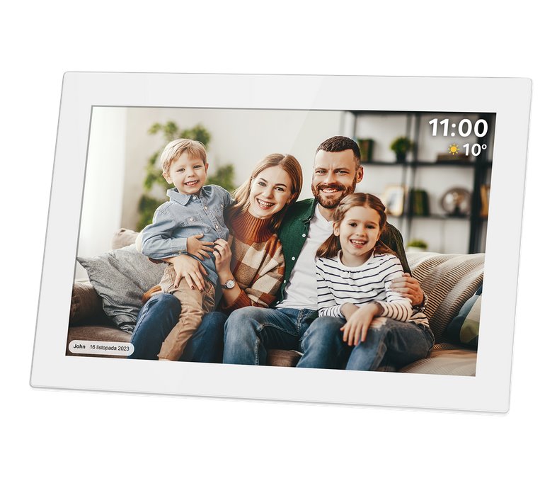 E-shop Fotorámik KRUGER & MATZ KM1100W Frameo WiFi, biela KM1100W
