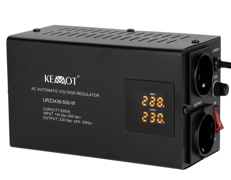 E-shop Stabilizátor napätia KEMOT SER-500-W URZ3439, presnosť 8#I6PER# URZ3439-500-W