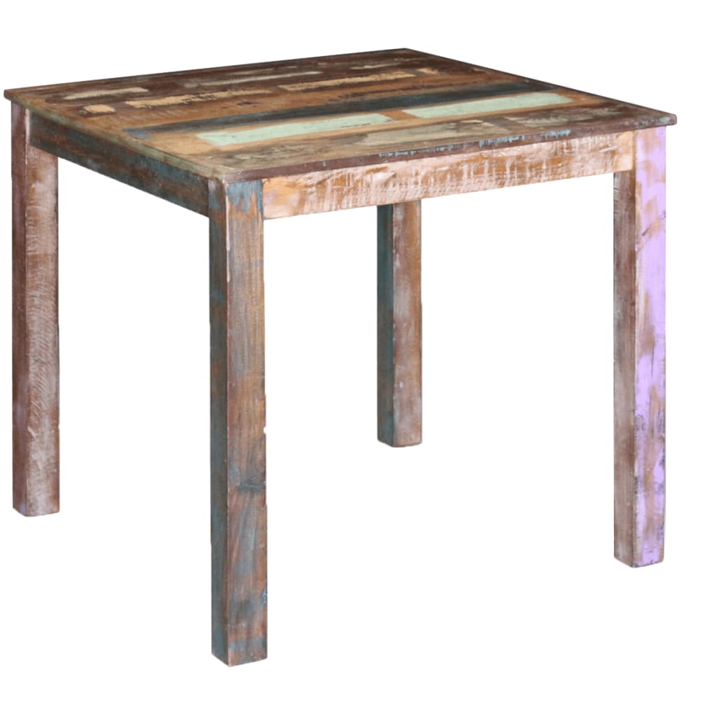 E-shop Multidom Jedálenský stôl, recyklovaný masív 80x82x76 cm