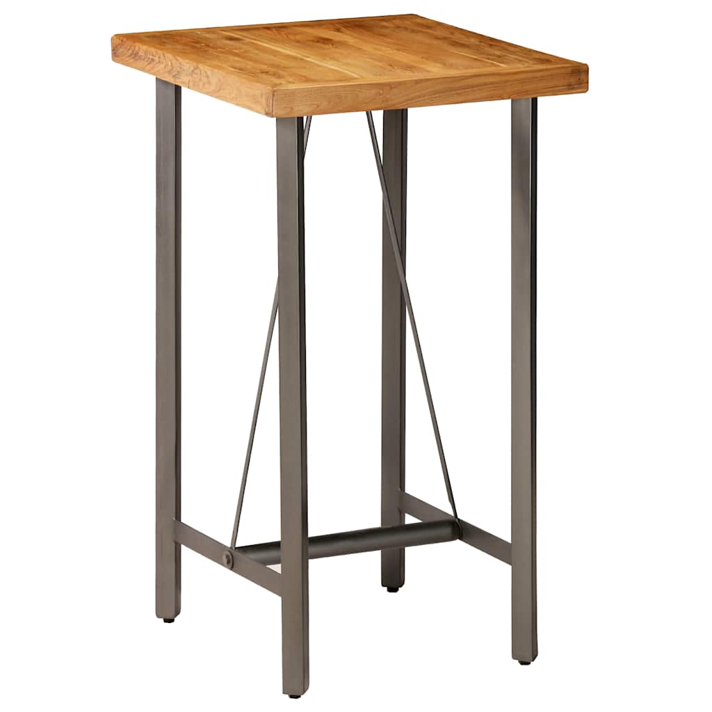 E-shop Multidom Barový stôl, masívne recyklované teakové drevo, 60x60x107 cm