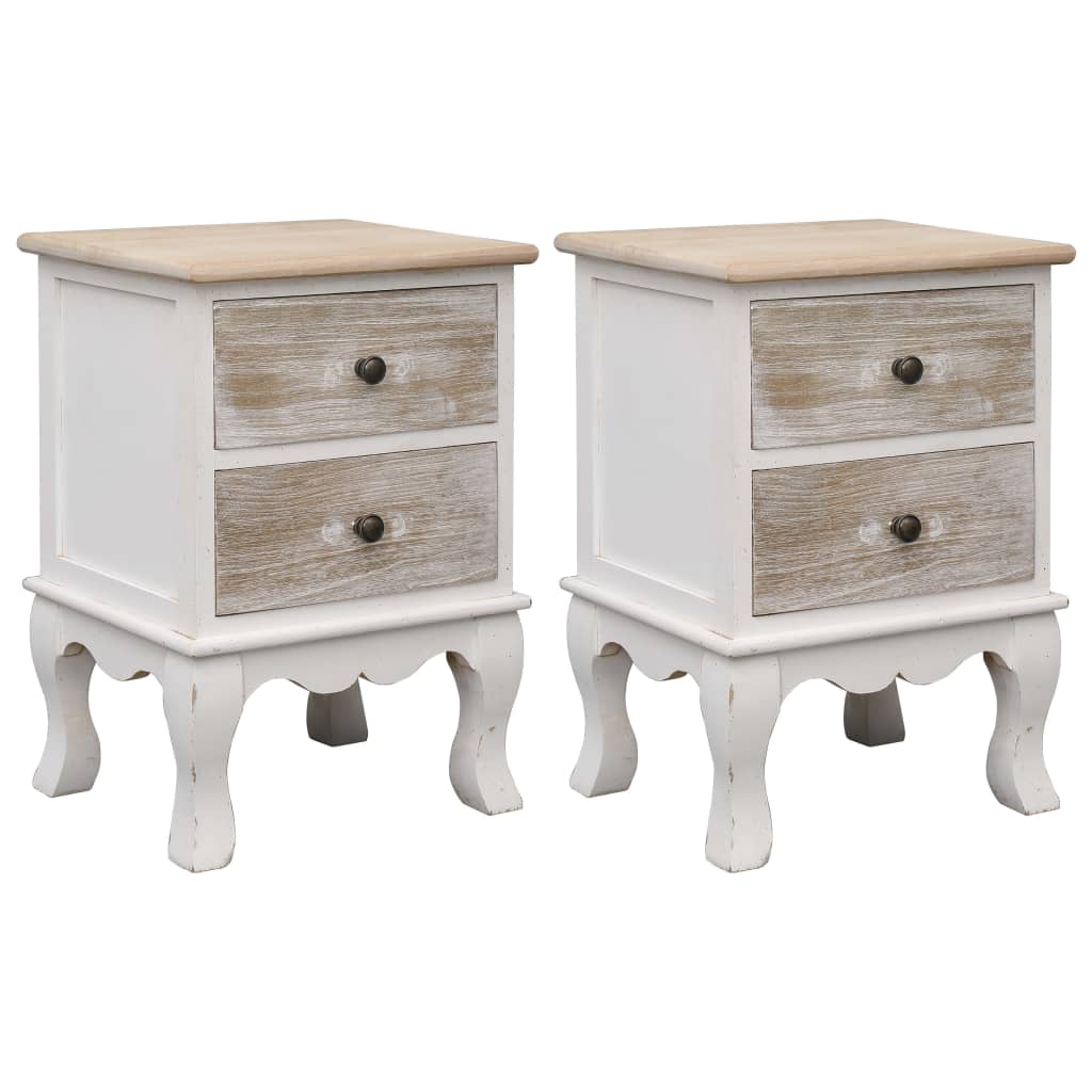 E-shop Multidom Nočné stolíky 2 ks 35x30x50 cm drevo paulovnie