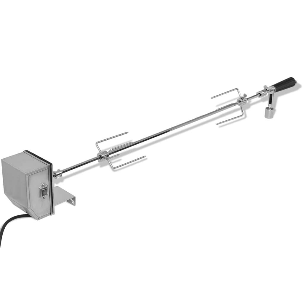 E-shop Multidom Grilovací ražeň s profesionálnym motorčekom, oceľový, 1200 mm