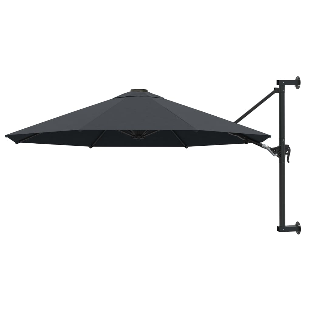 E-shop Multidom Nástenný slnečník s kovovou tyčou 300 cm antracitový