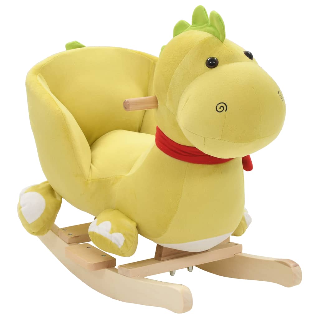E-shop Multidom Hojdacie zvieratko, drak s operadlom plyšové 60x32x53 cm zelené