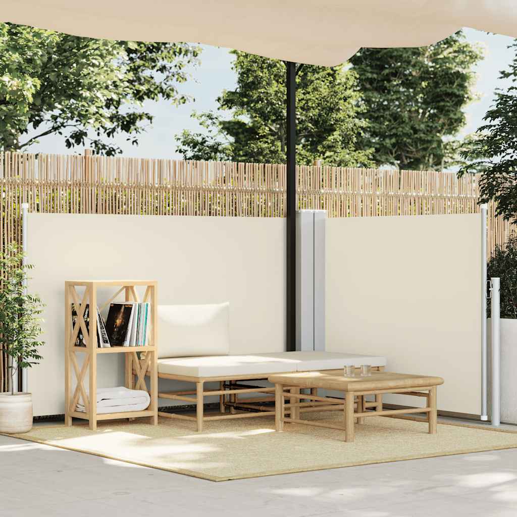 E-shop Multidom Zaťahovacia bočná markíza, krémová 100x600 cm