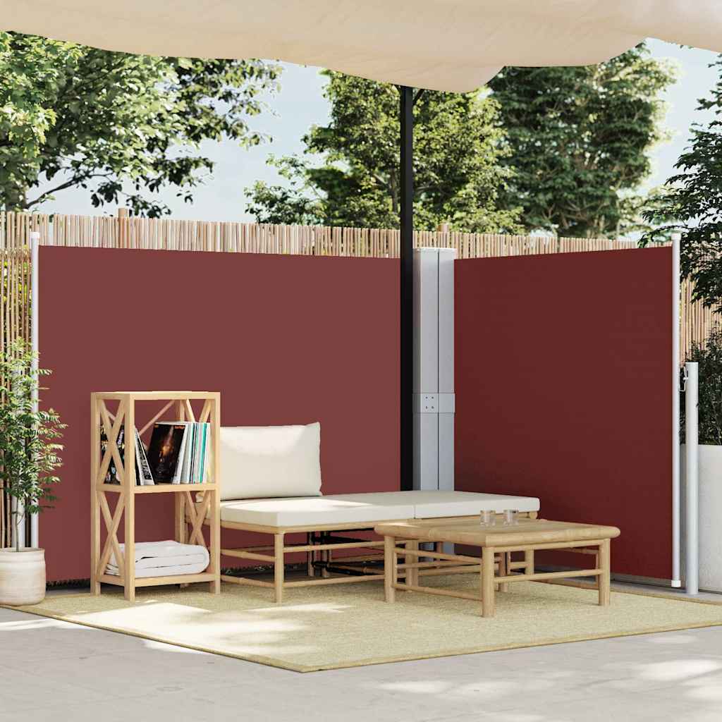 E-shop Multidom Zaťahovacia bočná markíza, hnedá 140x600 cm
