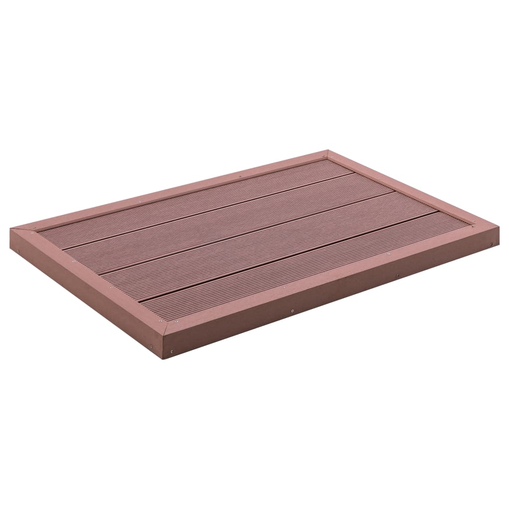 E-shop Multidom Podlahový prvok pre solárnu sprchu/rebrík 101x63x5,5 cm drevoplast