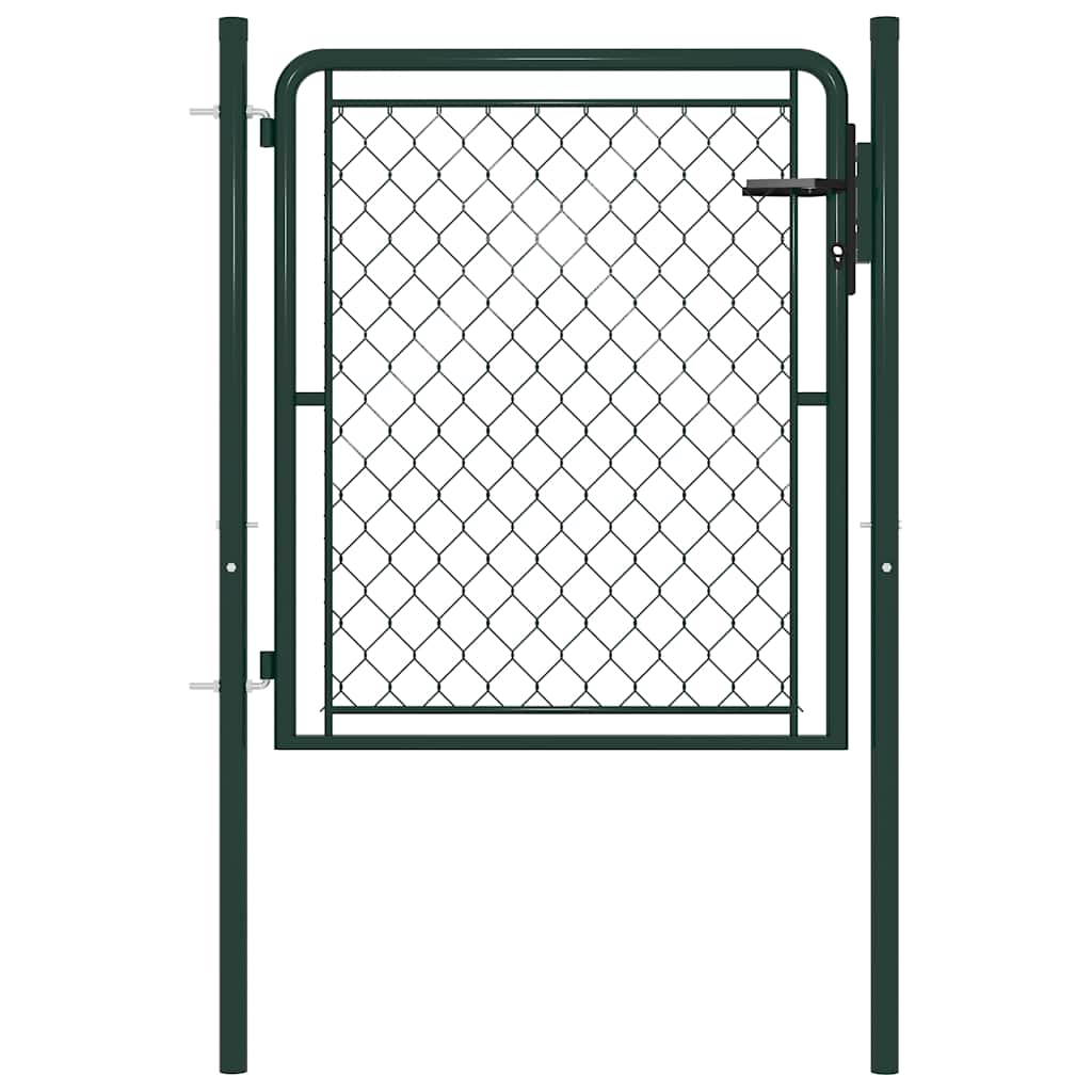 E-shop Multidom Záhradná brána oceľová 100x75 cm zelená