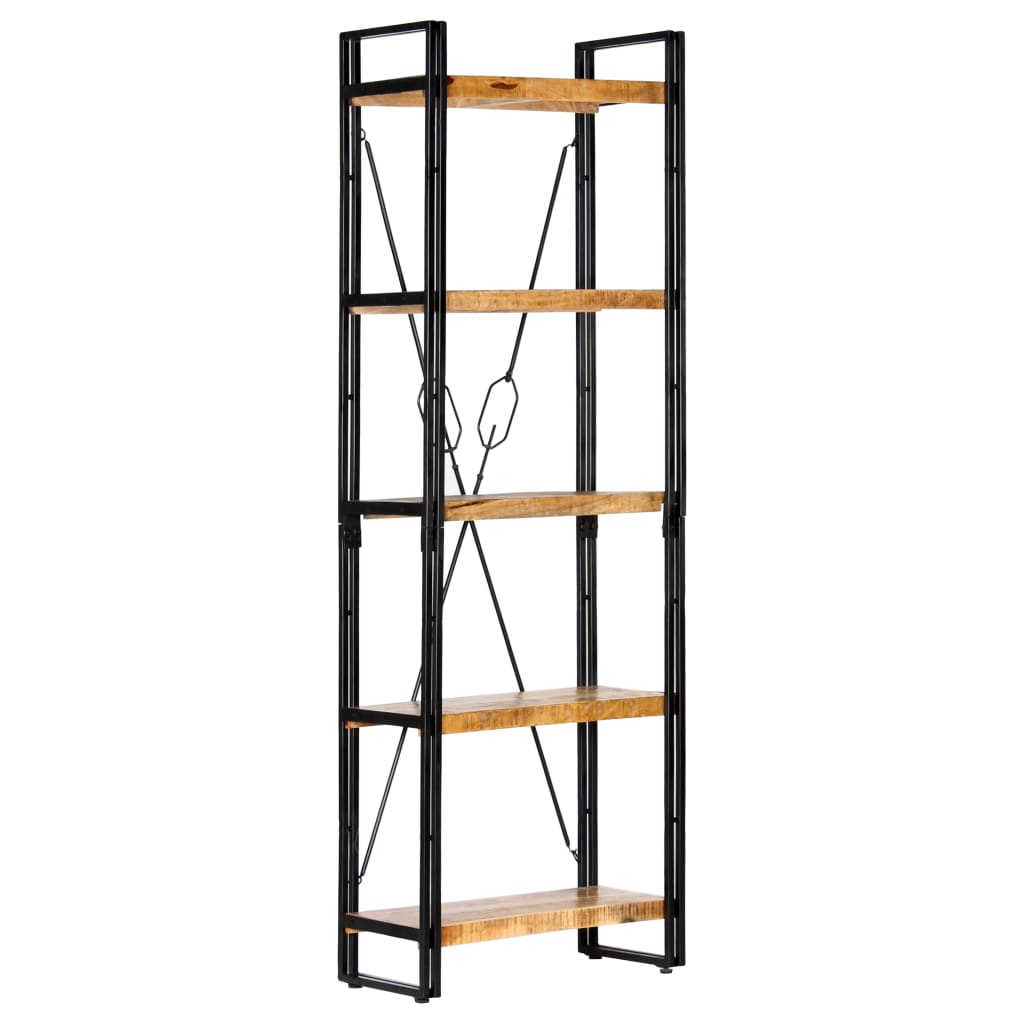 E-shop Multidom Knižnica s 5 policami 60x30x180 cm mangovníkový masív