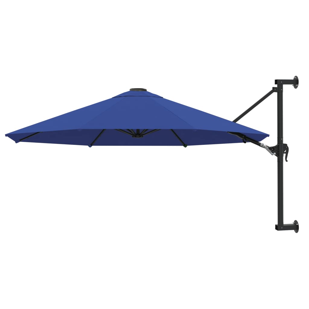 E-shop Multidom Nástenný slnečník s kovovou tyčou 300 cm, modrý
