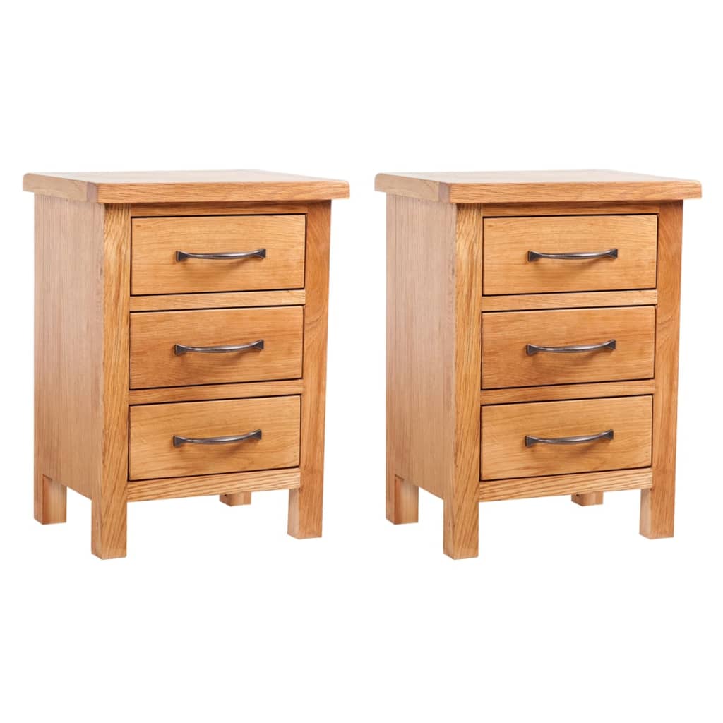 E-shop Multidom Nočné stolíky 2 ks 40x30x54 cm, dubový masív