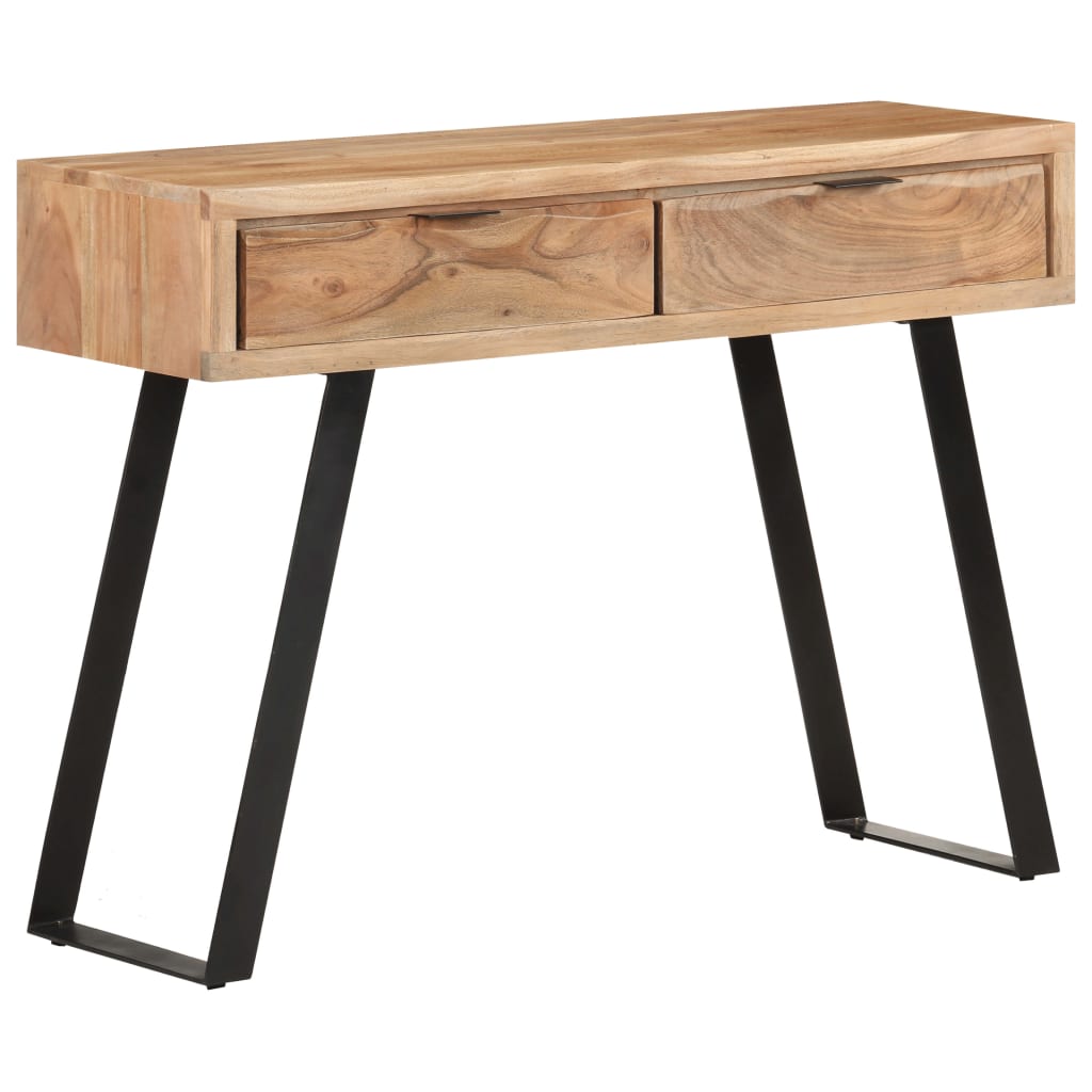 E-shop Multidom Konzolový stolík 100x35x76 cm akáciový masív s prirodzenými okrajmi