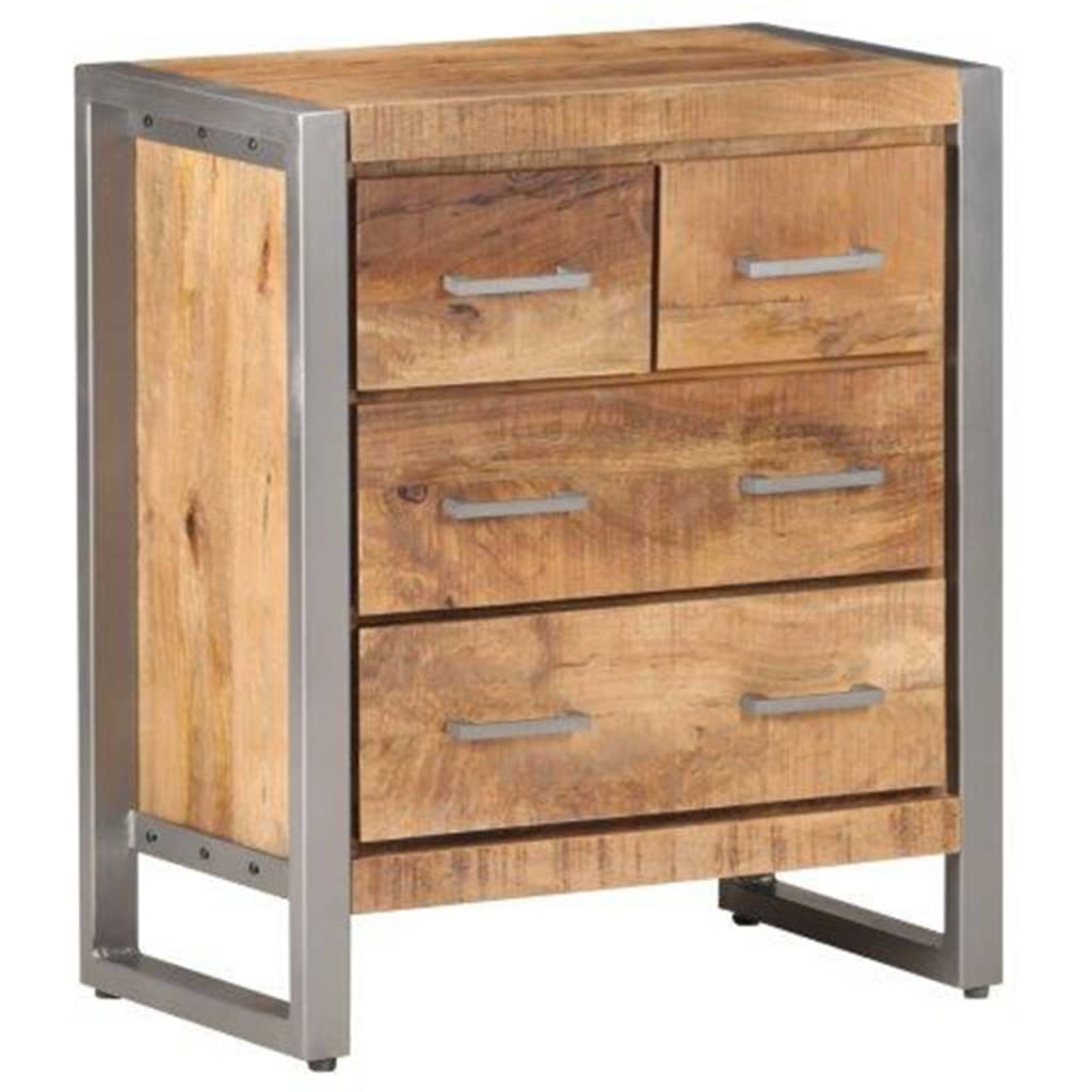 E-shop Multidom Komoda 60x35x70 cm surové mangovníkové drevo