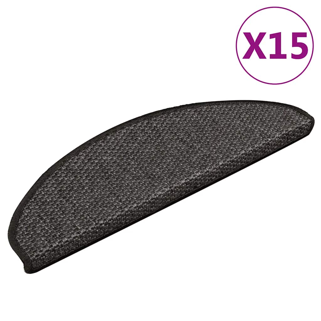 E-shop Multidom Samolepiace nášľapy na schody vzhľad sisalu 15 ks 65x21x4 cm