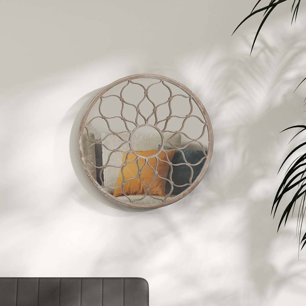 E-shop Multidom Zrkadlo pieskové 40x3 cm železo okrúhle interiérové