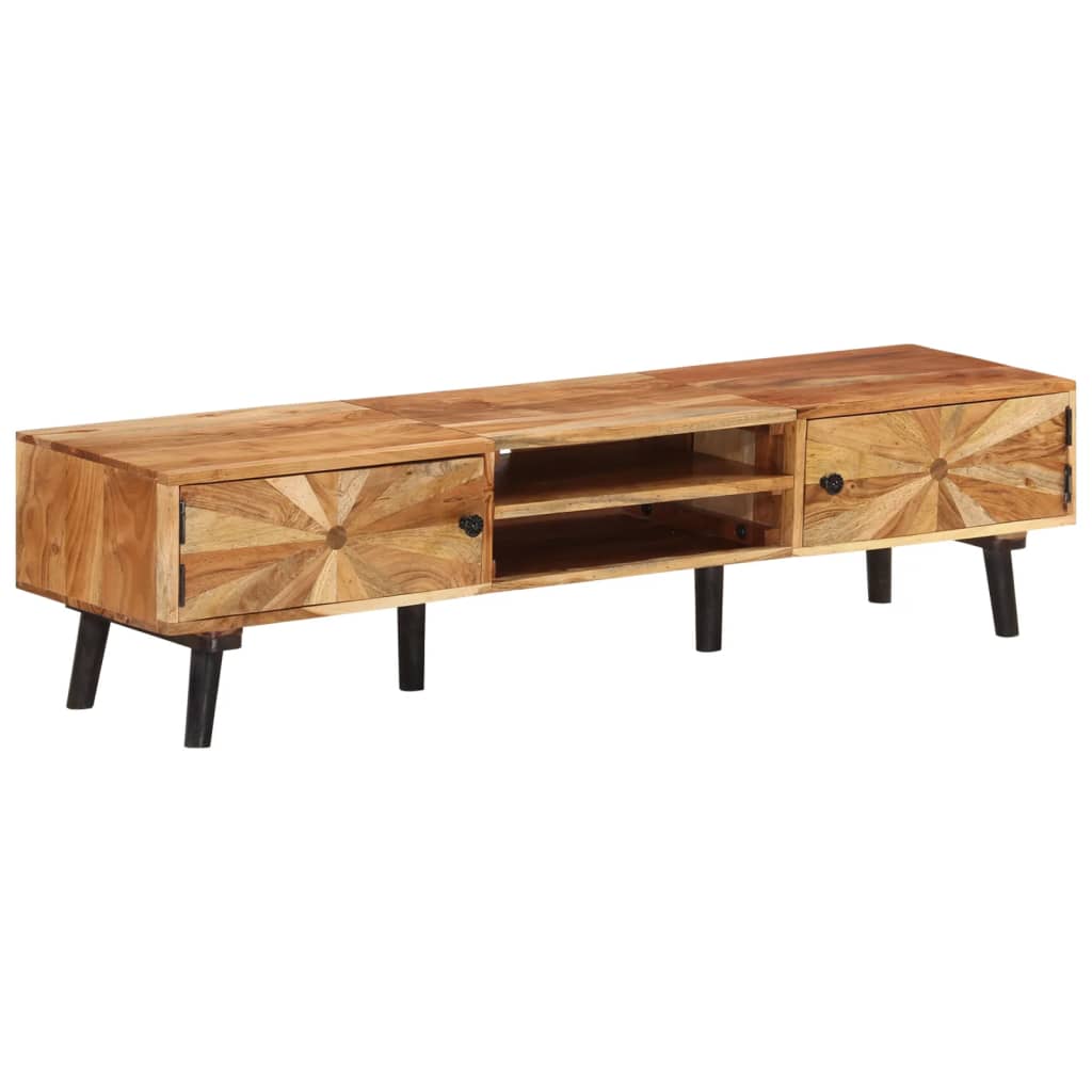 E-shop Multidom TV skrinka 145x35x35 cm masívne akáciové drevo