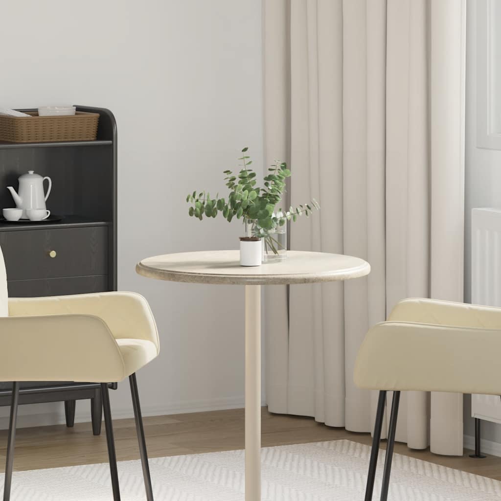 E-shop Multidom Stolová doska sivá Ø60x2,5 cm mramor