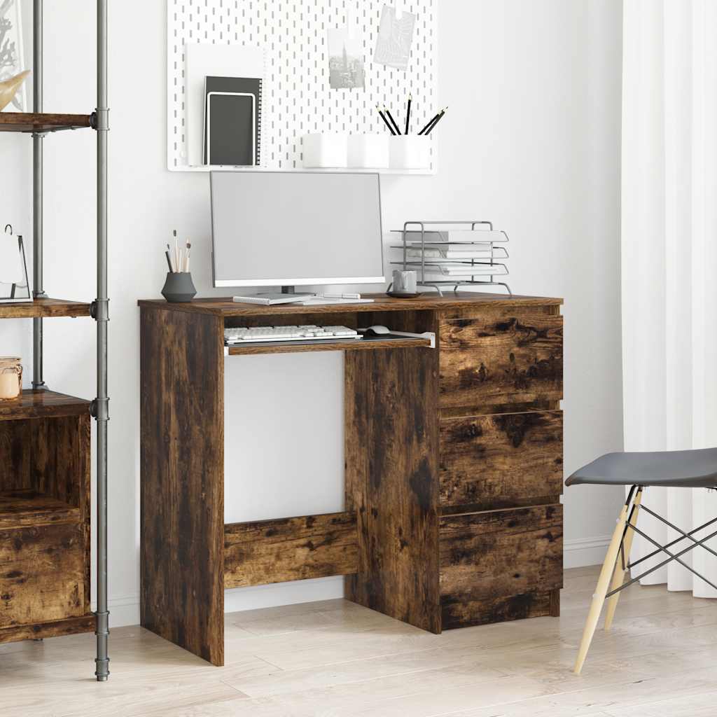 E-shop Multidom Stôl dymový dub 90x45x76 cm spracované drevo