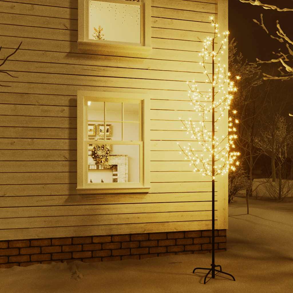 Multidom Kvitnúca čerešňa LED strom teplá biela 368 LED 300 cm